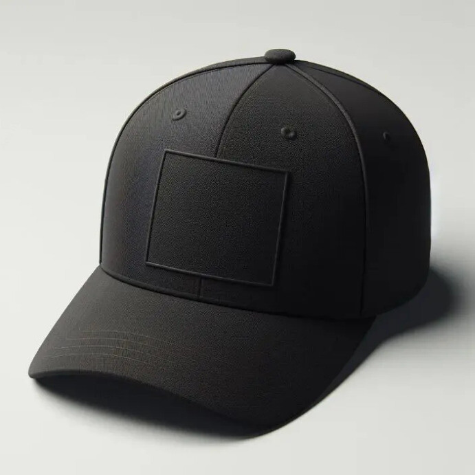 Plain Black Face Cap Template | PosterMyWall