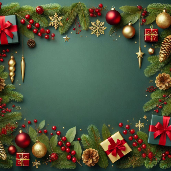 Plain Christmas Background Instagram Post template