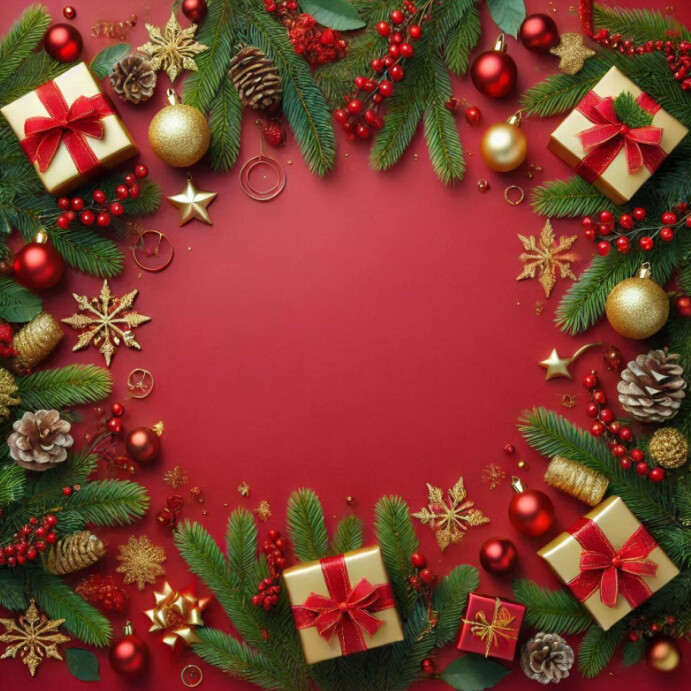 Plain Christmas Background Template | PosterMyWall