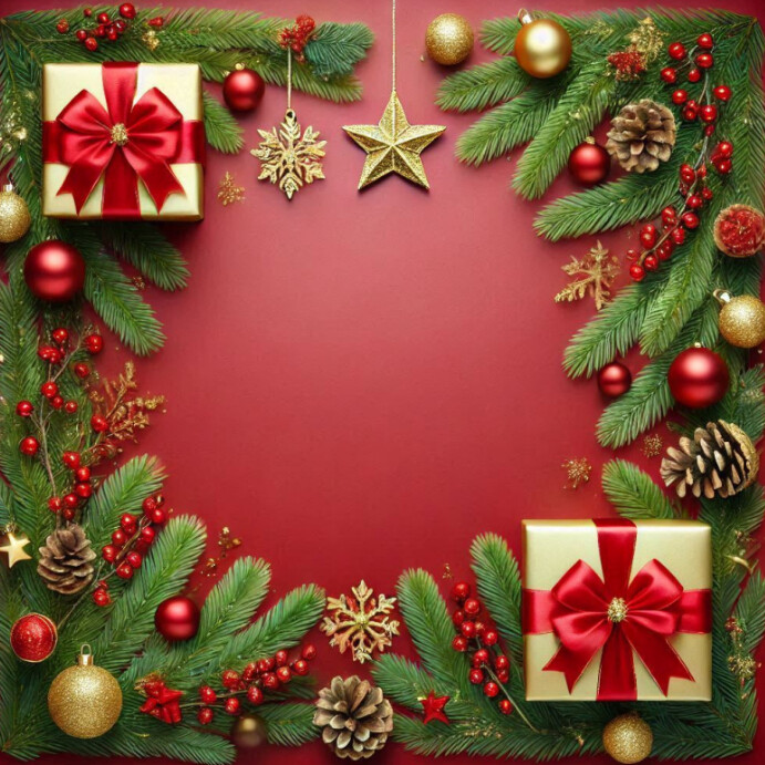 Plain Christmas Background Instagram Post template