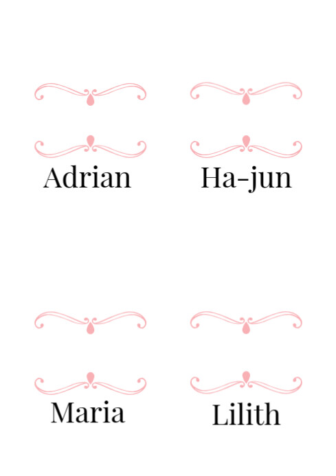 Plain Name Cards Template | PosterMyWall