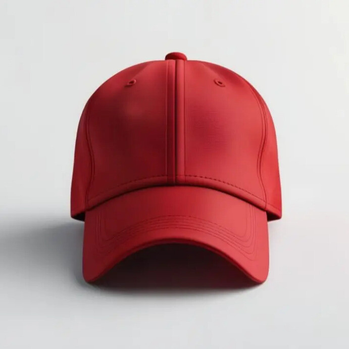 Plain Red Mockup Cap Template | PosterMyWall