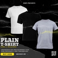 Plain T-Shirt Ads Instagram Post template