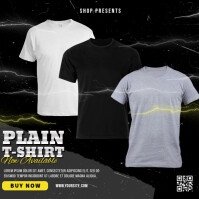 Plain T shirt design Template PosterMyWall Plain T shirt design Template PosterMyWall
