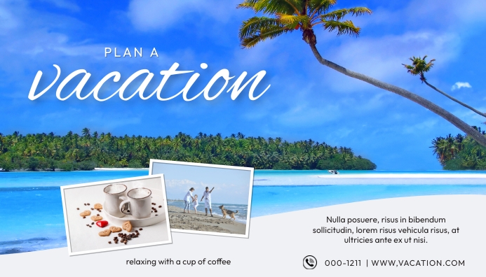 Plan A Vacation Template | PosterMyWall