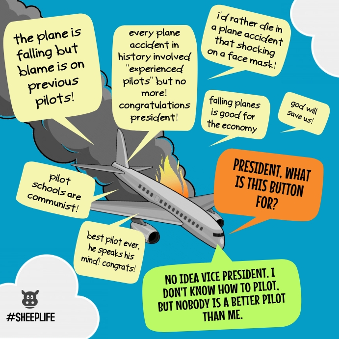 Copy of Plane falling crash funny political joke meme | PosterMyWall