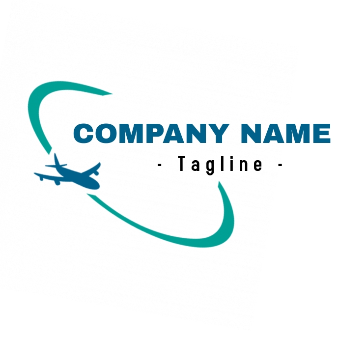 Plane Logo // flying logo 徽标 template