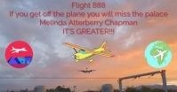 Plane Message Facebook Shared Image template