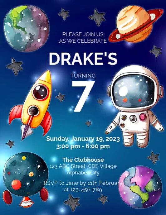 Birthday Invitation Template PosterMyWall