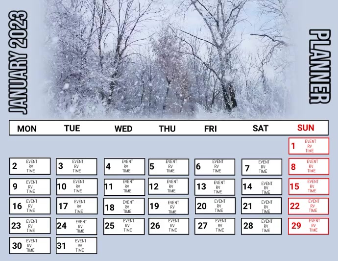 Planner, Rundown, Schedule Flyer Template | PosterMyWall