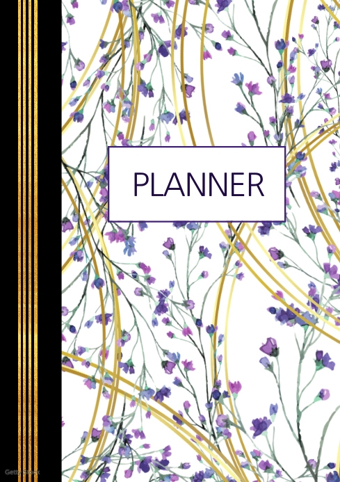 Planner cover A4 template