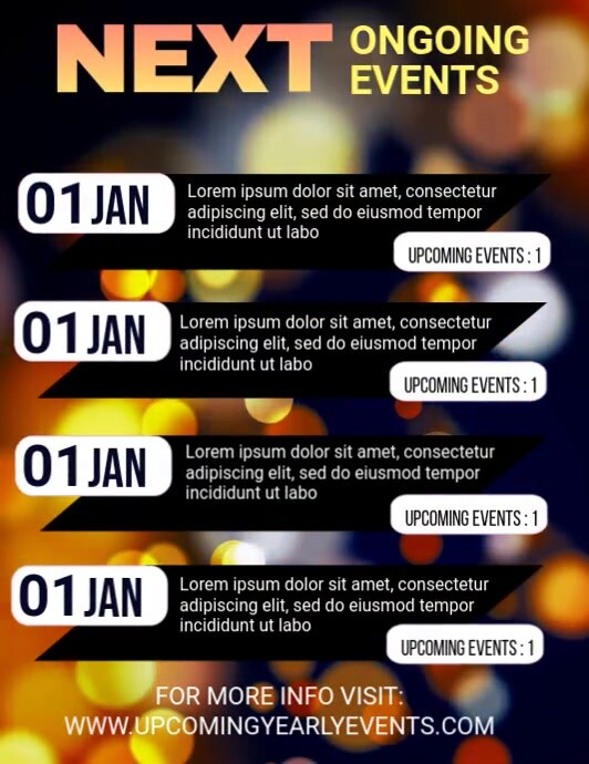planner insert Flyer (US Letter) template
