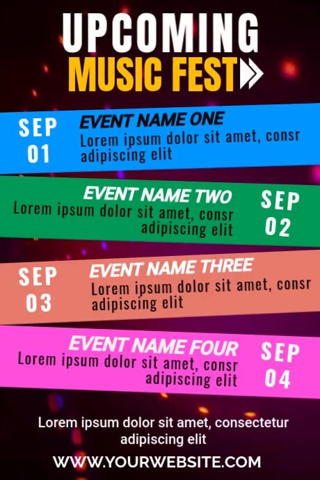 planner insert Poster template