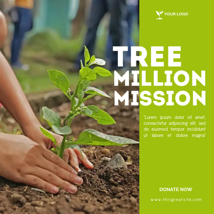 Plant a tree template | PosterMyWall