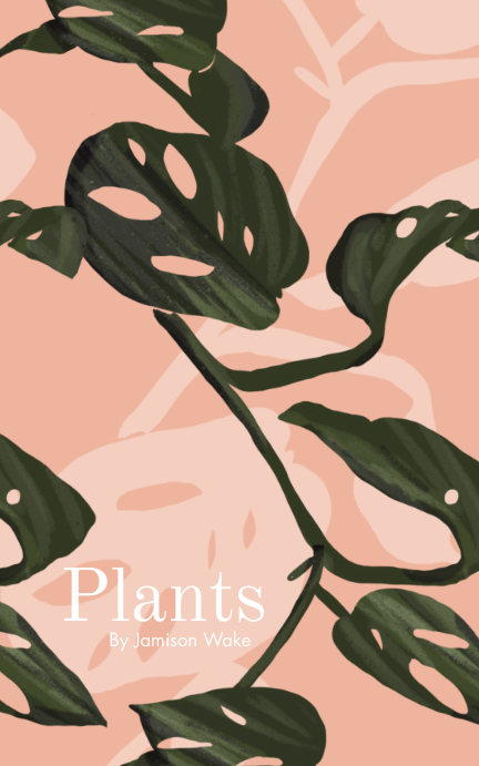 Plant Botany Hand Drawn Pattern Book Cover Template | PosterMyWall