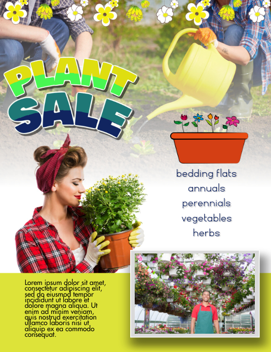 plant sale flyer template PosterMyWall