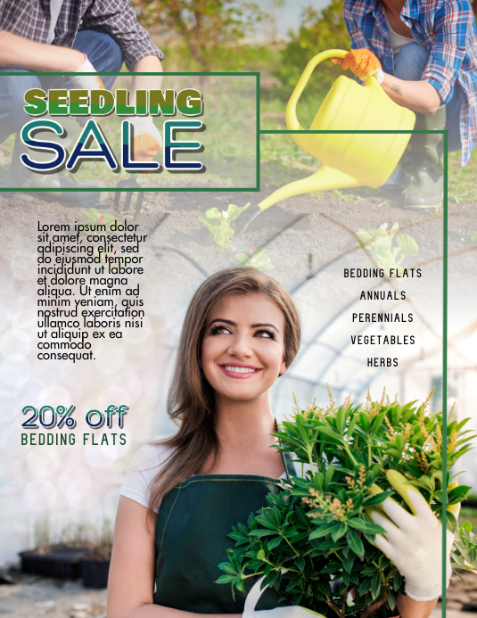 plant sale flyer template PosterMyWall