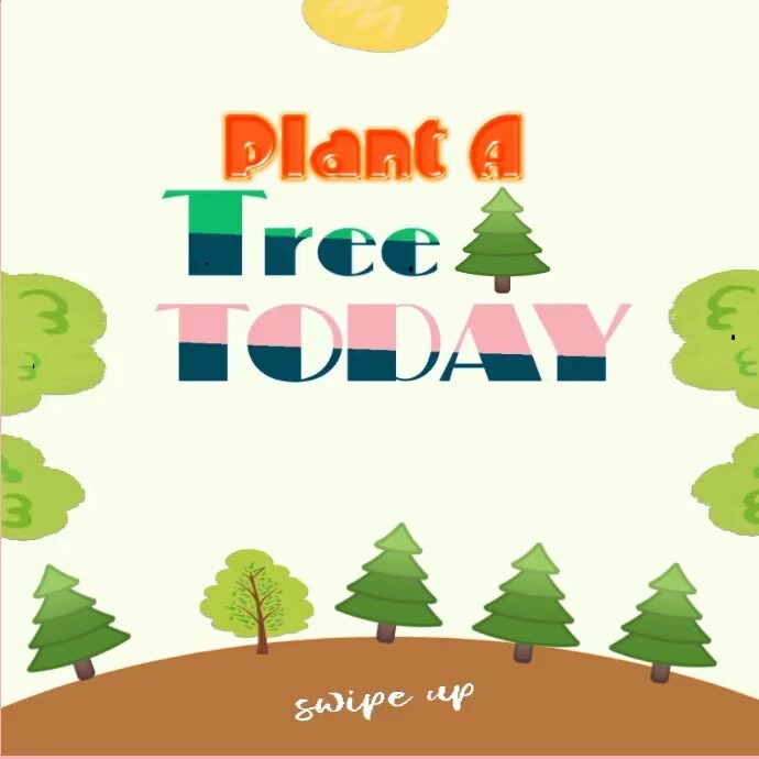 Tree Template For Display Plant trees Template | PosterMyWall