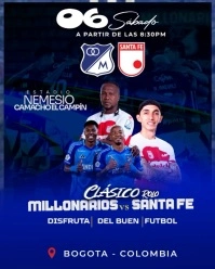 Plantilla de futbol colombiano 2025 Instagram Portrait template