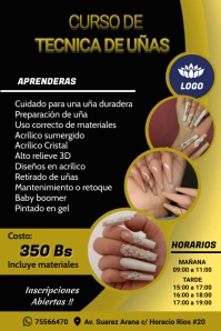 Plantilla para curso de uñas template