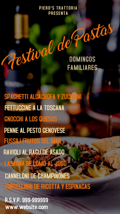 plantilla para post de restaurant Instagram-verhaal template