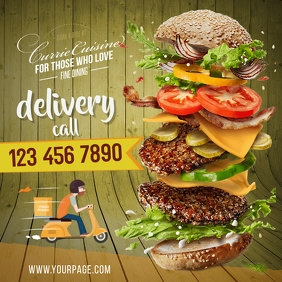 Delivery At Home Templat Postermywall