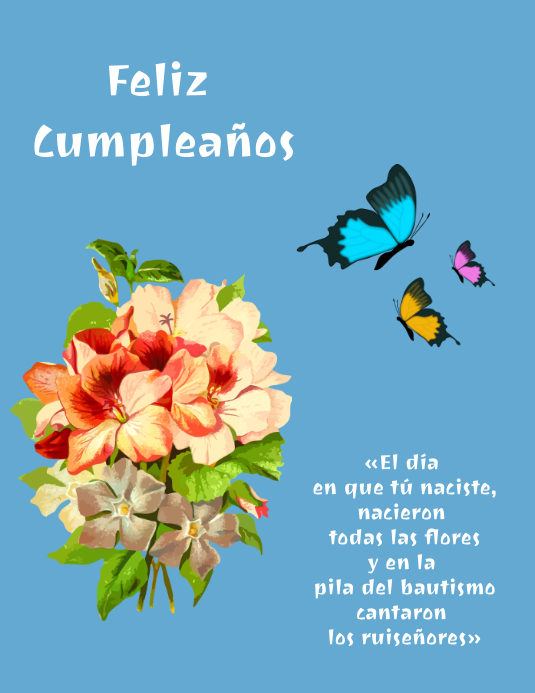 Plantilla Para Tarjeta De Cumpleanos Template Postermywall
