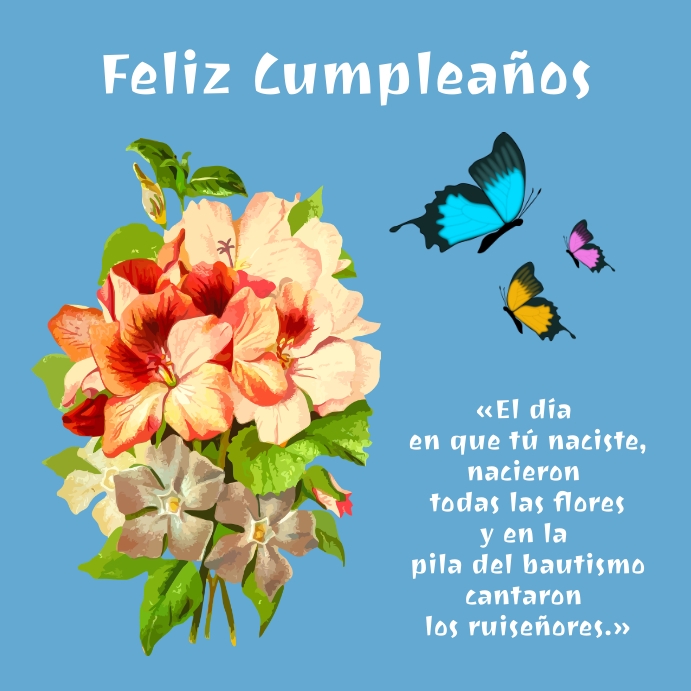 plantilla para tarjeta de cumpleaños Instagram Post template