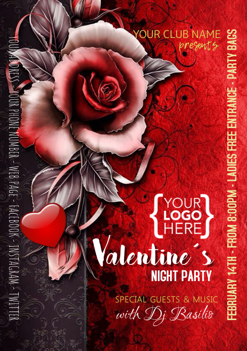 Suchschablone Flyer Valentine Poster Flyer Vorlage Postermywall