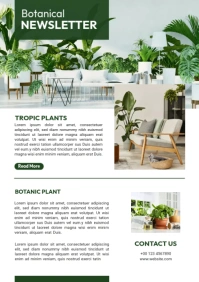 Plants Conservation Newsletter Template A4