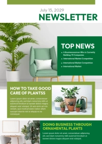 Plants Conservation Newsletter Template A4