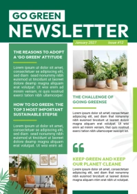 Plants Conservation Newsletter Template A4