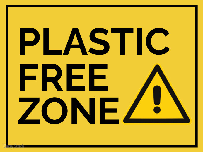 Plastic Free Zone Sign Board Template | PosterMyWall