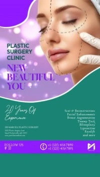 Plastic Surgery Clinic Ad Social Media Instagram Story template