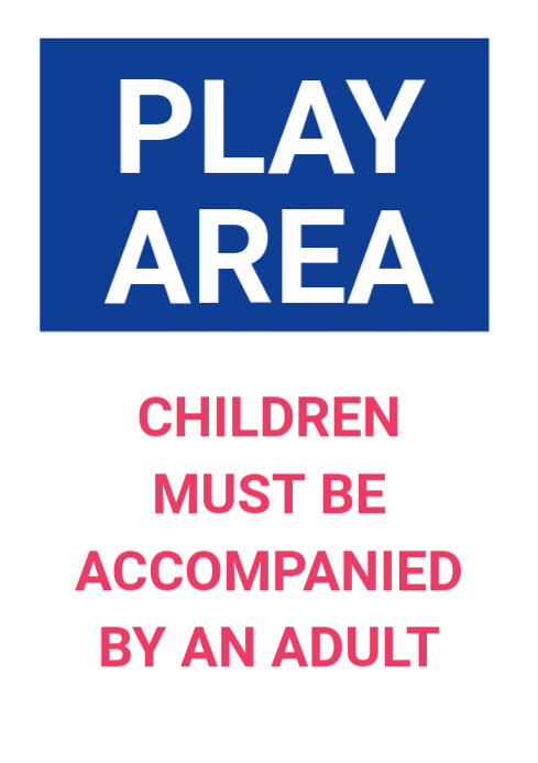 Playing Area. Sign Play area sign Template | PosterMyWall