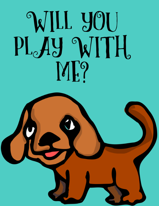 Play with me Flyer (US Letter) template
