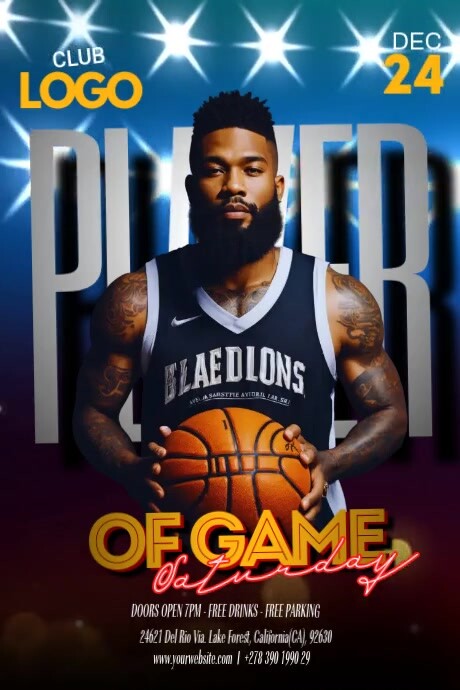 Player Game Video Template | PosterMyWall