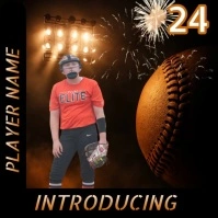 Player Introduction Social Media Template Instagram Post
