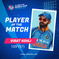 Player of the Match Banner Design Template | PosterMyWall