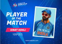 Match Notes Banner Player of the Match Banner Design Template | PosterMyWall