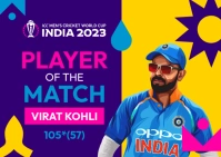 Player of The Match Template Postcard