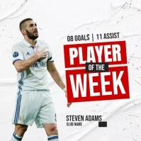 player of the week4 Instagram Post template