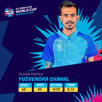 sport player profile Template | PosterMyWall