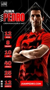 Player Profile Instagram Video template