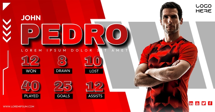 Player Status Design Copy of Player Status Template Red | PosterMyWall