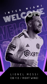 Player Transfer Announcement Design Templates Instagram Story