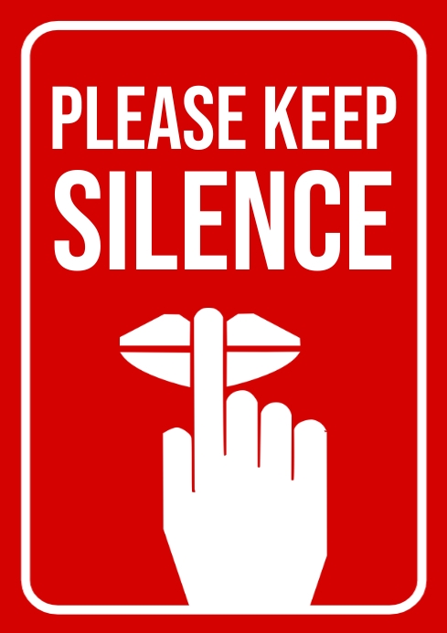Silence Please Sign Board 1.04K+ Free Templates For 'Please Keep