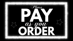 Please Pay As You Order Digital Display template