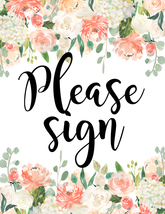 Please sign Template | PosterMyWall