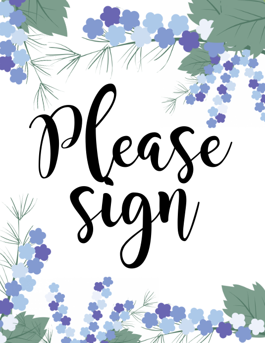 Copy of Please sign | PosterMyWall